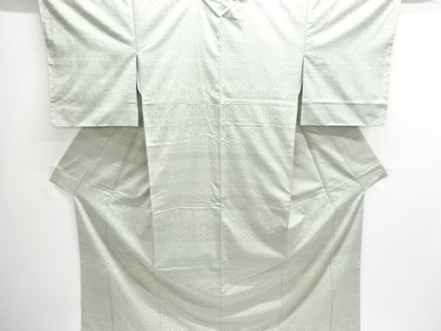 JAPANESE KIMONO / UNUSED YUKI TSUMUGI / ISHIGE / TRADITIONAL PATTERN 